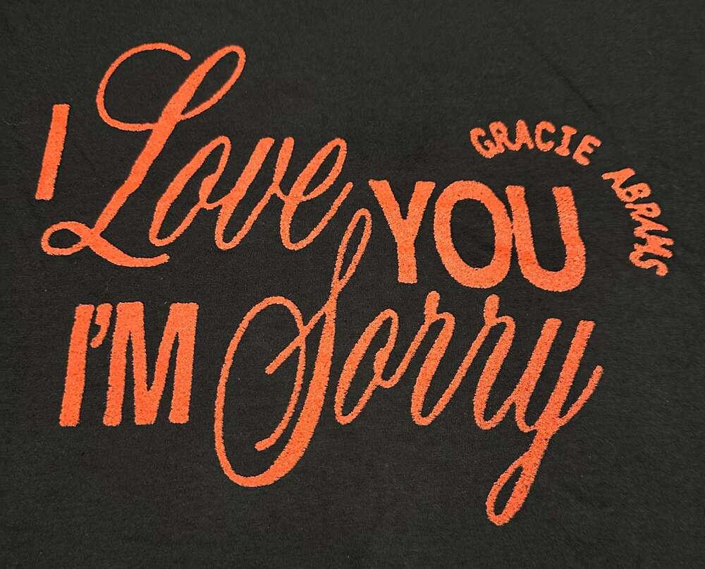 Gracie Abrams 'I Love You I'm Sorry' Graphic T-Shirt, Size XXL